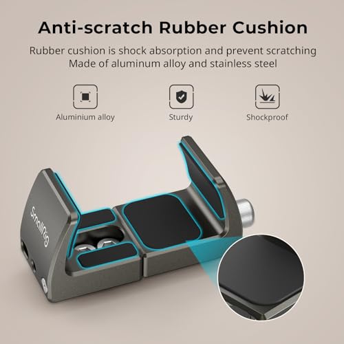 SMALLRIG Power Bank Holder, Power Bank Clamp Mount for Camera, Compatible with Width Range 2.1"–3.3" and Thickness Range 0.6"–1" Power Banks2790 (Pack of 2) - size: 81.5mm x 30mm x 35mm (Pack of 2)