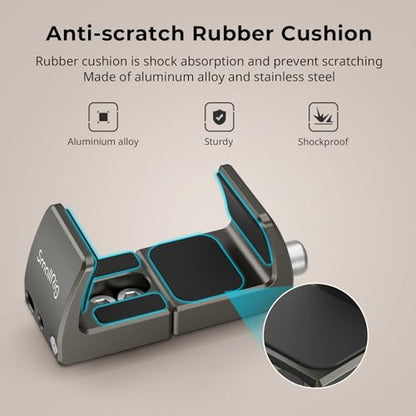 SMALLRIG Power Bank Holder, Power Bank Clamp Mount for Camera, Compatible with Width Range 2.1"–3.3" and Thickness Range 0.6"–1" Power Banks2790 (Pack of 2) - size: 81.5mm x 30mm x 35mm (Pack of 2)