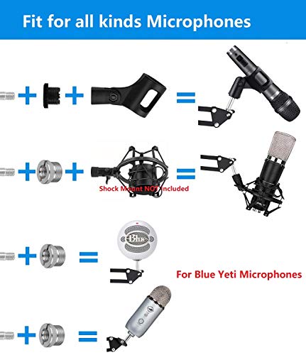 Podium Desk Mic Stand for Podcast, Meetings, Lectures,TV,Radio,Blue Yeti Snowball Microphone