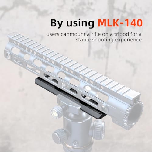Arca Rail Mount, 5.51 inch Arca Swiss for Rifle Tripod Ballhead Quick Release Plate, Aluminum Arca Plate Compatiable RRS (5.5inch) - size: 5.51inch