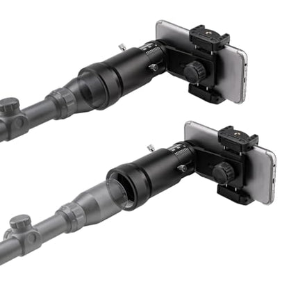 Extendable Scope Phone Adapter with Adjustable Eye Relief | Universal phone adapter; stable alignment; wide compatibility - size: Telescopic Adapter - 33~46mm L