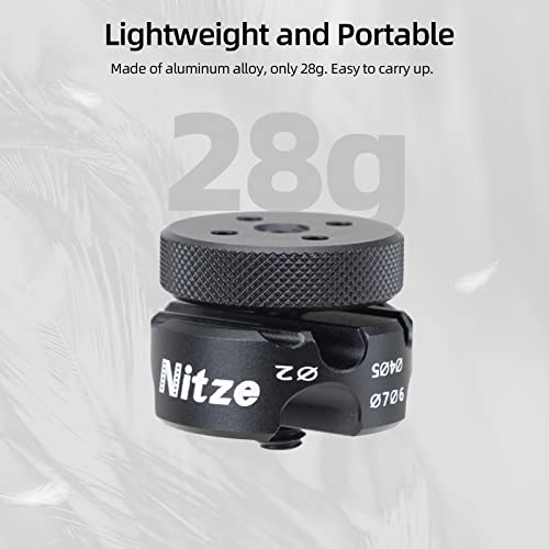 Nitze Universal Cable Clamp for HDMI/SDI/USB-A/USB-C, Power and Microphone Cables with 2-7mm Diameter, Aluminum Material - PE29