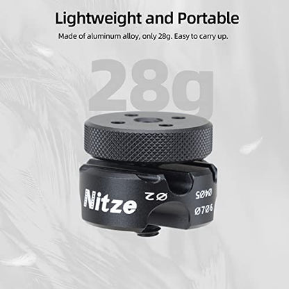 Nitze Universal Cable Clamp for HDMI/SDI/USB-A/USB-C, Power and Microphone Cables with 2-7mm Diameter, Aluminum Material - PE29