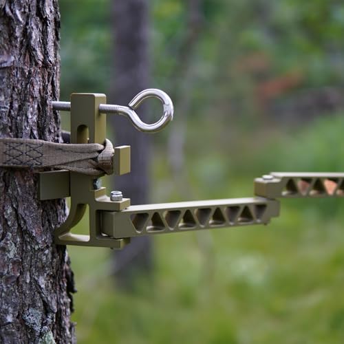 Universal Camera Arm with Tree Mount & Phone Holder, for Hunting & Outdoor Filming (Phone/Camera Holder Not Included)