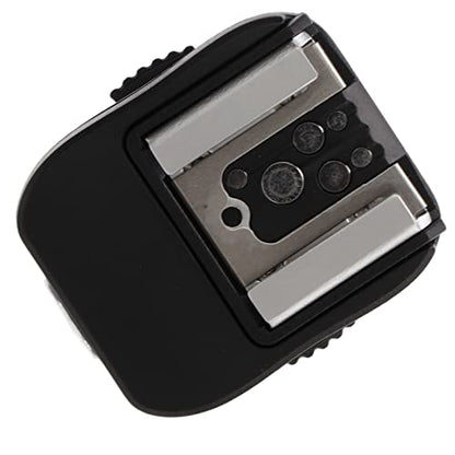 VBESTLIFE Hot Shoe Adapter for A7, A7C, A7R, A7RII, A7MII, A7RIII, A7MIII, A7IV, A7RIV, A7RIVA, A9, A9II, A6400, A6300, A6500 with PC Sync Port, Black Plastic