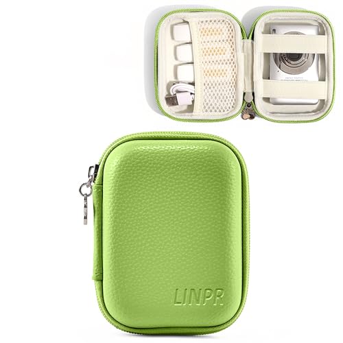 Digital Camera Case for CAMKORY, KODAK PIXPRO FZ45/FZ55, Canon IXUS 285 HS, Lecran, Small Travel Compact Camera Holder with Mesh Pocket for Accessories SD Card (Green) - color: Green