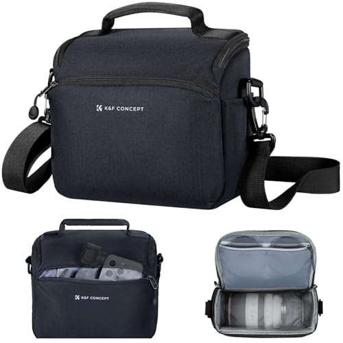 K&F CONCEPT Camera Sling Bag Small Crossbody Camera Case DSLR/SLR/Cute Compact Shoulder Photography Bags for Photographers - color: 04-deep Blue