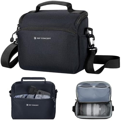 K&F CONCEPT Camera Sling Bag Small Crossbody Camera Case DSLR/SLR/Cute Compact Shoulder Photography Bags for Photographers - color: 04-deep Blue