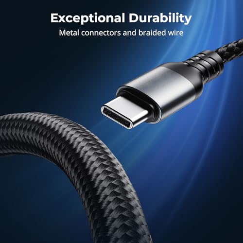 SMALLRIG 240W USB C to USB C Cable (3.28ft), PD 3.1 240W Fast Charging Cable Cord GaN Charger 4747/4751, V Mount Battery, for iPhone 16/17, for Samsung S23, for MacBook Pro - style: No Display