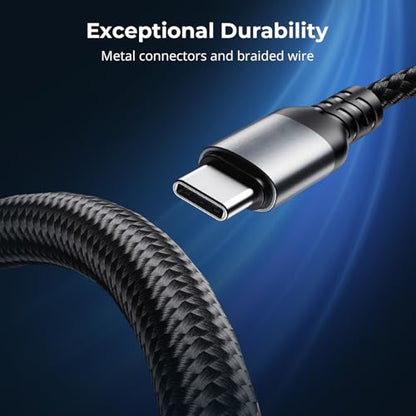 SMALLRIG 240W USB C to USB C Cable (3.28ft), PD 3.1 240W Fast Charging Cable Cord GaN Charger 4747/4751, V Mount Battery, for iPhone 16/17, for Samsung S23, for MacBook Pro - style: No Display