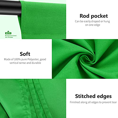 NEEWER 10 x 12FT / 3 x 3.6M PRO Photo Studio Premium Polyester Collapsible Backdrop Background for Photography, Video and Television (Backdrop ONLY) - Green - color: Green, size: 10 x 12 ft