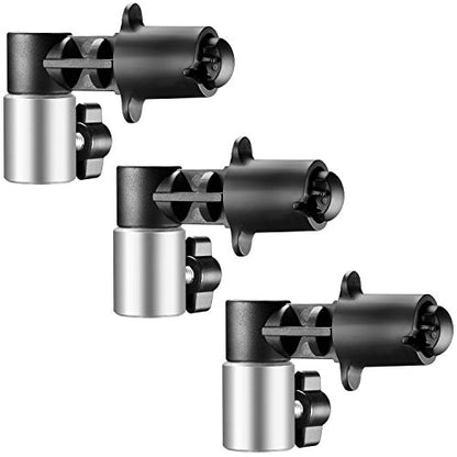 NEEWER 3 Pack Reflector Holder Backdrop Clamp, Sturdy Aluminum Alloy Photography Reflector Disc Holding Positioning Clamp Mount Adapter for Light Stand with 5/8" Stud, RF-NA-2 - style: 3 Pack
