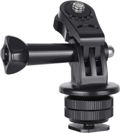 NEEWER Phone Holder/Hot Shoe Mount Adapter Kit Action Camera Mount Compatible with GoPro Hero 12 11 10 9 8 7 6 5 DJI OSMO Action 4 3 2 iPhone 15 Pro Max 14 13 Pro Samsung S23 for DSLRs Ring Light