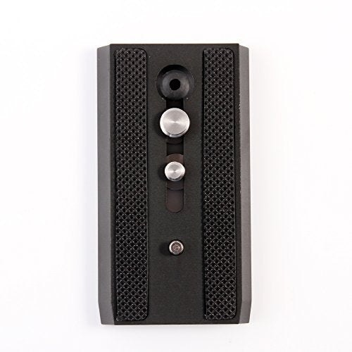 501PL Sliding Dovetail Quick Release Plate with 1/4"-20 & 3/8"-16 Mounting Screw for Manfrotto 503HDV 701HDV MH055M0-Q5 for 501, 503 & NG Tripod Heads, RC5 Quick Release QR System, Replaces #3433PL