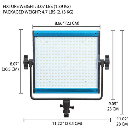 Dracast X Series LED500 - Daylight 5600K LED Video Light Panel | Bluetooth App Control | Dimmable 0-100% | CRI & TLCI 96+ | Dual NP-F Battery Plate | Studio & Portrait Photography | Live Streaming