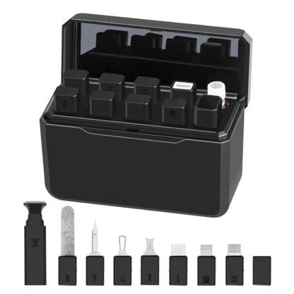 Laptop Computer Keyboard Screen Cleaner Kit, 10-in-1 Electronic Earbud Camera Lens Cleaning Brush Pen Tool for Airpod Pro Speaker Watch, Touchscreen Mist Spray for Phone Tablet MacBook PC iPad iPhone