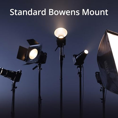 ZHIYUN MOLUS G300 [Official], 300W COB Bi-Color LED Video Light, Bowens Mount, 500W MAX Extreme Mode, App Control, Ultra Quiet, 2700K-6500K, CRI 95+ TLCI 97+ 15500Lux/1M,14 Lighting Effects - size: 300W