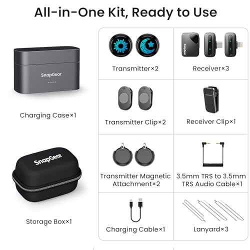 M2 Magnetic Wireless Microphone for iPhone/Camera/Android, Ultralight 9.5g, 984ft Range, 48kHz/24bit, Noise Cancellation, 48H Battery for Video Recording, Streaming - style: M2