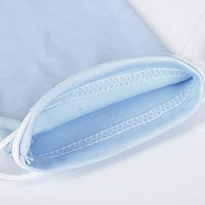 6pcs Eyeglasses Sunglasses Microfiber Pouch Bag, Cell Phone Storage Pouch 7.1" x 3.5" - color: Blue