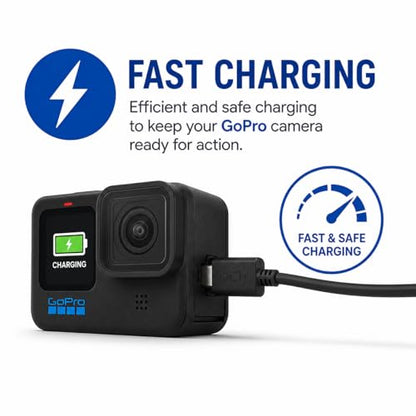 Master Cables USB-C Charger & Data Sync Cable 5 Foot Compatible with GoPro HERO13, HERO12, HERO11 Mini, HERO10, HERO9, HERO8, HERO7, HERO6, HERO5, HERO5 Session & MAX -USB Type-C Charging Lead