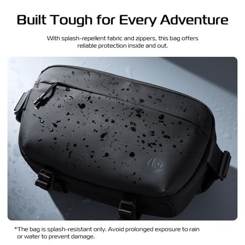 ULANZI Camera Sling Bag, Water-Resistant Camera Case with Tripod Holder, DSLR/SLR/Mirrorless Camera Bags Crossbody for photographers - Black - size: 10L