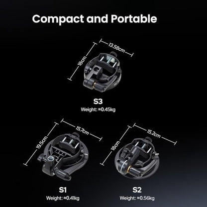GODOX S3 Speedlite Bracket, 𝐆𝐨𝐝𝐨𝐱 𝐒𝟐 𝐔𝐩𝐠𝐫𝐚𝐝𝐞, Adjustment Angle±90°,Umbrella Hole, Bowens Mount Holder for Godox AD200Pro II AD300Pro II AD200Pro V1 V100 V1Pro AD300Pro AD100Pro etc.