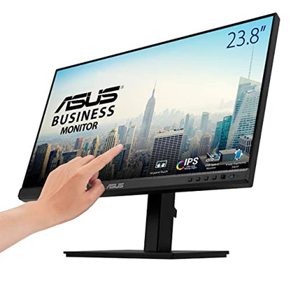 ASUS 24" 1080P Multi-Touch Monitor (BE24ECSBT) - Full HD, IPS, 10-Point Touch, IPS, Eye Care, USB-C with Power Delivery, HDMI, DisplayPort Daisy Chain, Height Adjustable, VESA Wall Mountable - style: 24" Touch Daisy Chain