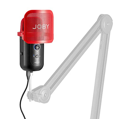 Joby Wavo POD USB Condenser PC Microphone for Streaming, Podcasting, Mute and Gain Controls, Live Monitoring, Plug & Play for PC and Mac, ASMR Microphone, Condenser Microphones