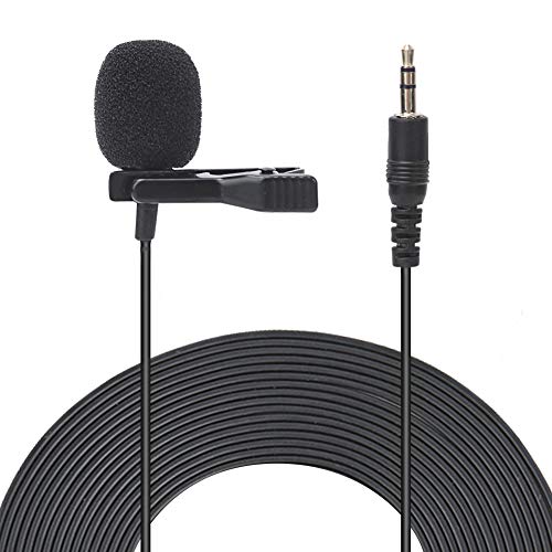 Akozon Mini Portable ClipOn Phone for Mobile Phones & Laptops - Condenser Lapel Mic for Interviews, Conferences & Voice Chats