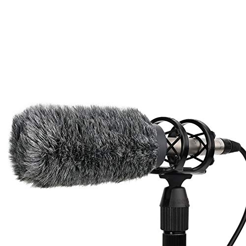 YOUSHARES NTG3 Microphone Windscreen - Deadcat/Windmuff for Rode NTG-3, Sennheiser MKH416 Shotgun Mic, Wind Shield Up to 7.1" Long - color: NTG3 Shag