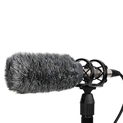 YOUSHARES NTG3 Microphone Windscreen - Deadcat/Windmuff for Rode NTG-3, Sennheiser MKH416 Shotgun Mic, Wind Shield Up to 7.1" Long - color: NTG3 Shag