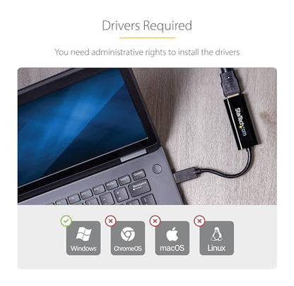StarTech USB-A 3.0 to HDMI Converter, 1080p60, Windows Driver Required, TAA