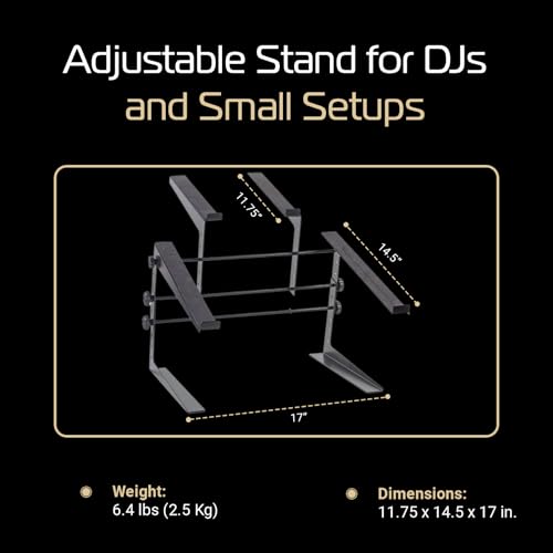 Headliner Covina DJ Controller Stand (HL20003), Rubber