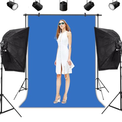 Blue Photography Backdrop Studio Photography Film & Television Portraiture Interview Programs Product Display Home Videos Parties Exhibition Halls Wedding Backdrops 5x7FT - color: Blue, size: 5x7FT