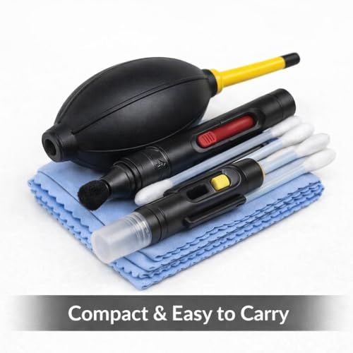Camera Cleaning Kit for Lens – Air Blower, Cleaning Pen & Brush Set for DSLR & Mirrorless Cameras - size: Deluxe Kit