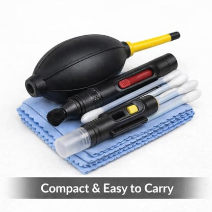 Camera Cleaning Kit for Lens – Air Blower, Cleaning Pen & Brush Set for DSLR & Mirrorless Cameras - size: Deluxe Kit