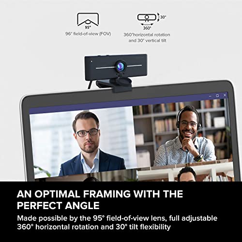 Creative Live! Cam Sync 4K UHD USB Webcam with Backlight Compensation, Up to 40 FPS, 95° Wide-Angle Lens, Privacy Lens, Built-in Mics, Plug & Play for PC and Mac… - style: 4K UHD with Backlight Compensation