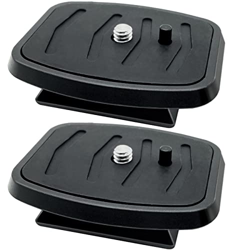 2 Pack 35 mm Tripod Quick Release Plate Camera Tripod Mount Adapter, QR Camera Mounting Ball Head Parts Replacement for Quantaray Slik Walmart Sunpak 5800D 7000TM 6400UT 8001UT MX1000 - size: 35 mm