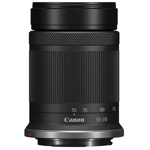 Canon EOS R50 Mirrorless Camera Body with 2 Lens Kit RF-S 18-45mm is STM and RF-S 55-210mm is STM 5811C022 Bundle with Deco Gear Camera Bag + Microphone + Tripod + Photography Pro & Accessories Kit - color: Jet