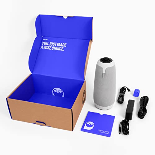 Owl Labs Meeting Owl 3 (Next Gen) 360-Degree, 1080p HD Smart Video Conference Camera, Microphone, and Speaker (Renewed)