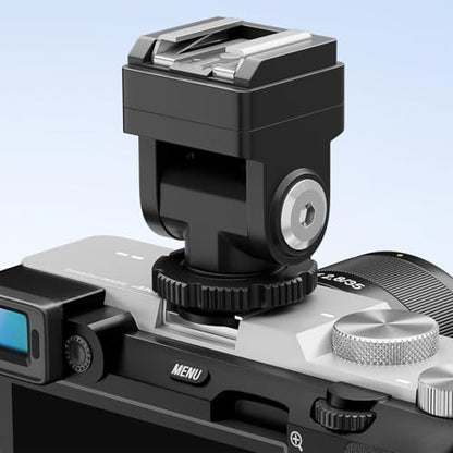 PIXEL Standard Hot Shoe Adapter with Extra PC sync Connection Port & 3.5mm Mini Phone Connection Port for Connecting Cameras to Additional Off-Camera Flash,Studio Light,Strobes or Other Accessories