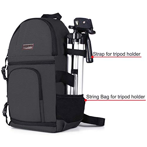 MOSISO Camera Sling Bag, DSLR/SLR/Mirrorless Camera Backpack Case Shockproof Photography Backpack with Tripod Holder & Removable Modular Inserts Compatible with Canon/Nikon/Sony/Fuji, Space Gray - color: Space Gray