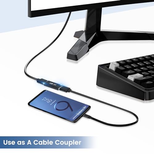 USB Female to Female Adapter (2 Pack), USB 3.0 to Type A Coupler for Connecting Two USBA Male Ends Converter Devices, Extender Connector, USB3.0 Expansion Adapters - style: 3.0Female-3.0Female