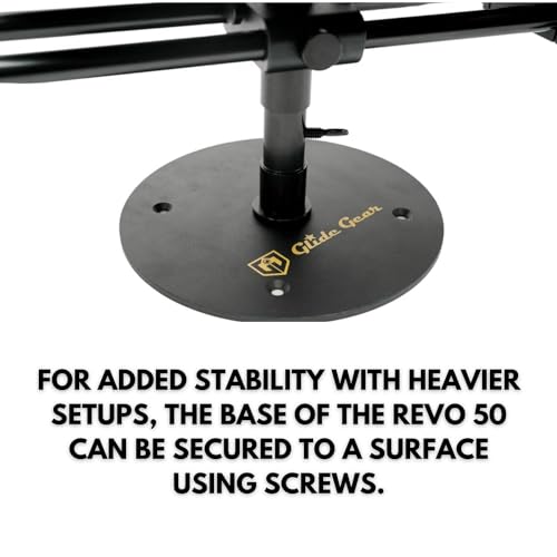 Glide Gear REVO 50 360° Rotating Camera Platform Rig, Adjustable Arm for DSLR or Smartphone, Aluminum Build, Supports Up to 40lbs - style: Tabletop 360 Rig