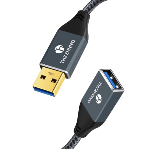 USB 3.0 Extension 6.6FT 2 Pack, USB Male to Female USB 3.0 Extender Cable for Webcam, Camera, Phone, USB hub, Mouse, Keyboard, Printer, Hard Drive, Headset - color: USB Male to Female, size: 2.0M, style: 2 Pack