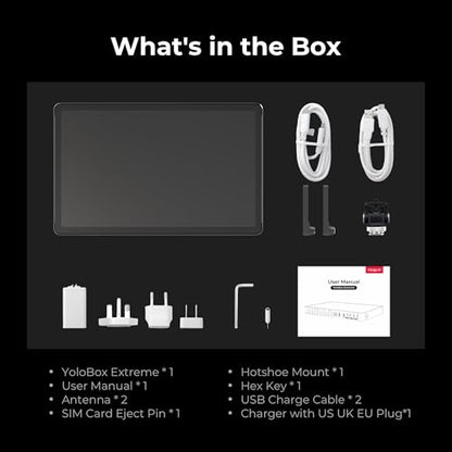 YoloLiv YoloBox Extreme, All-in-One Multicam 4K Live Streaming Switcher with 8 HDMI & 3 USB & 6 NDI Inputs, 2 HDMI Out, 4K ISO Recording, for Facebook, YouTube, RTMP/SRT