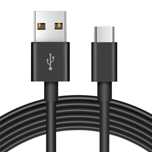 16.4ft/5M Long USB C Cable, Charging and Data Transfer, Durable USB A to USB C Power Charging Replacement Cord for Home Security Cameras, Phones, Switch Pro Controllers and More Devices-Black - color: Black, size: 16.4ft