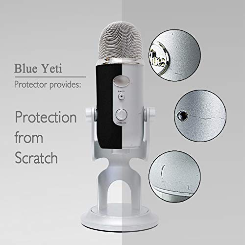 YOUSHARES Blue Yeti Protector - Full Protection Silicon Cover for Yeti & Yeti Pro Microphone (Blackout) - color: black
