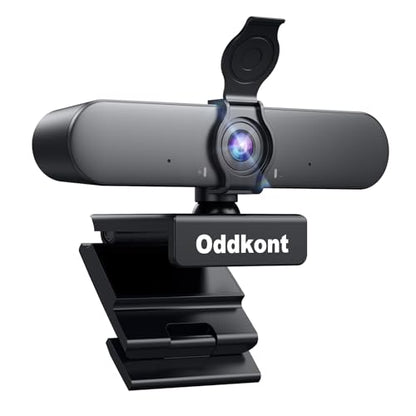 1080P Webcam with Microphone USB Web Cam Plug&Play Privacy Cover Adjustable Wide Angle Web Camera Computer Camera for Online Calling/Zoom/Teams/Facetime