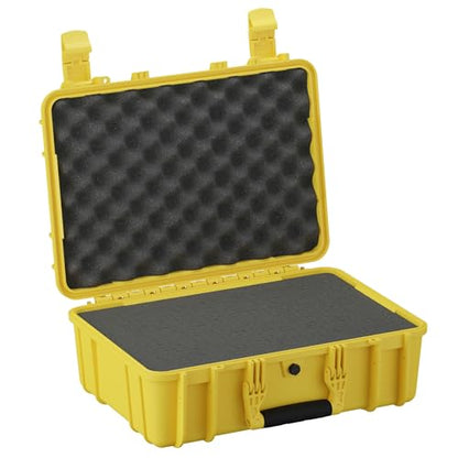 Condition 1 18" Medium Waterproof Hard Case with Foam, Model 801, Portable Protective Storage, Box for Travel, Tactical Gear, Made in USA, 18.36"x13.70"x 7.03" Yellow - color: Yellow